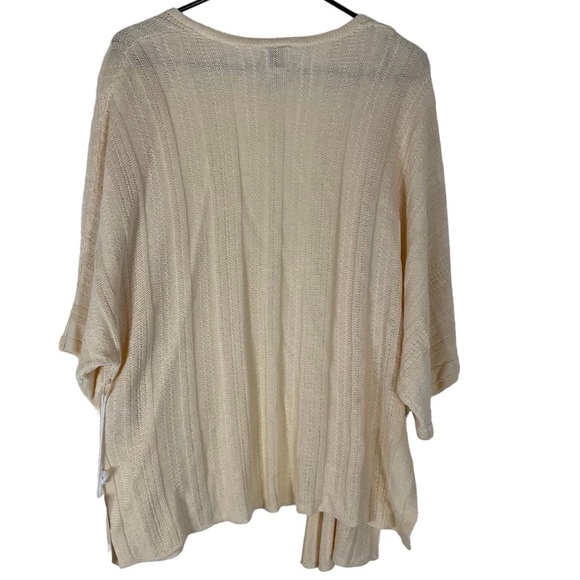 Joie Cardigan Sweater Women's Large Yellow Open Front Textured Linen Blend NWT - Picture 2 of 9